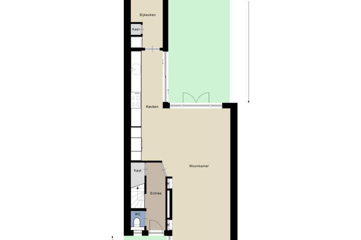 Plattegrond – Spaarnestraat 157, Amersfoort