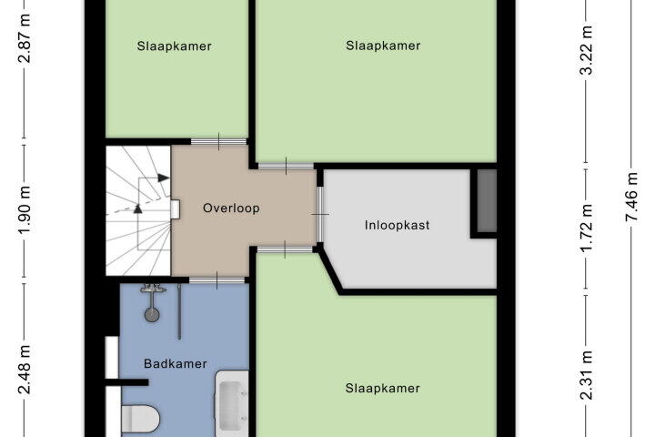 Plattegrond – Spechtstraat 18, Wijchen