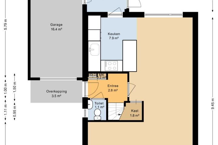 Plattegrond – Speenkruid 22, Roden