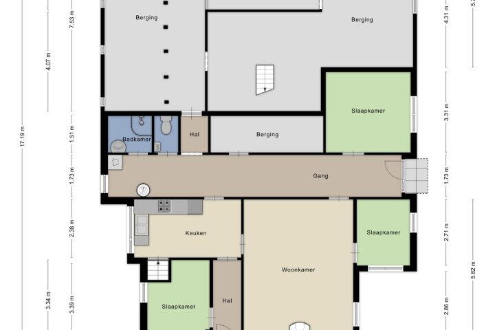 Plattegrond – Spekstoep 14, Gieten