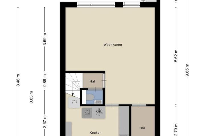 Plattegrond – Spengenpad 26, Amsterdam