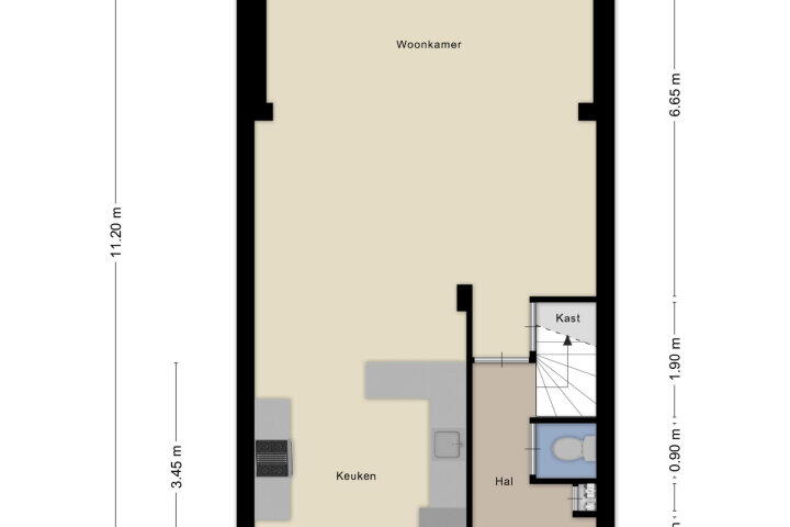 Plattegrond – Sperwerstraat 24, Wijchen