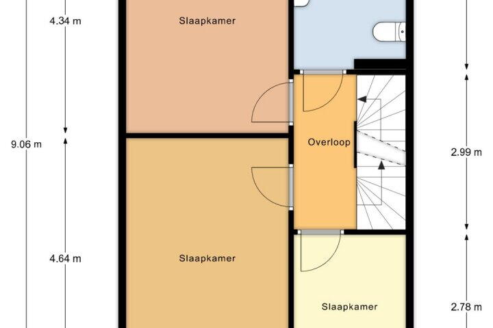 Plattegrond – Spieghelhof 18, Nijmegen