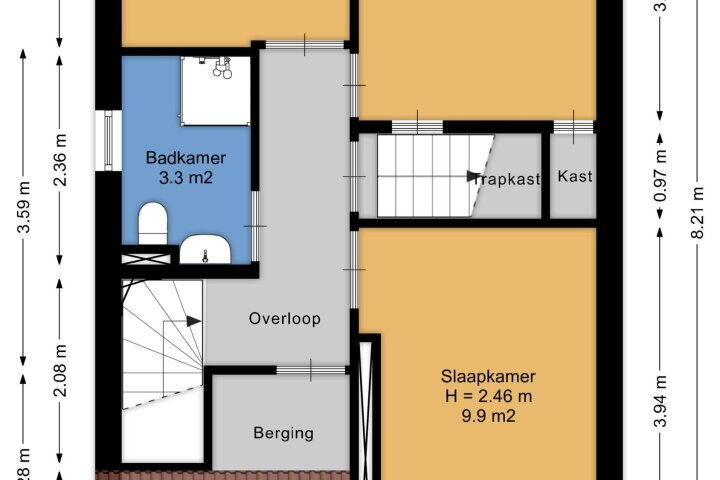 Plattegrond – Spoelsterstraat 24, Hengelo