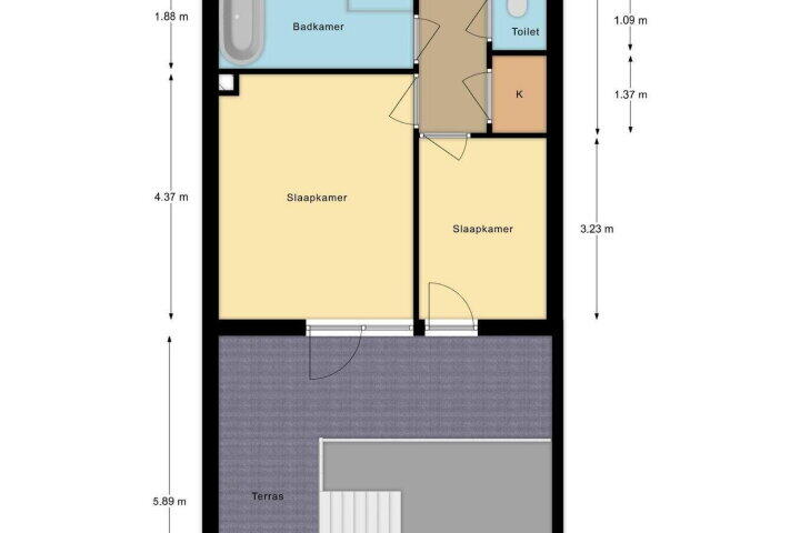 Plattegrond – Spoorbrughof 2, Apeldoorn