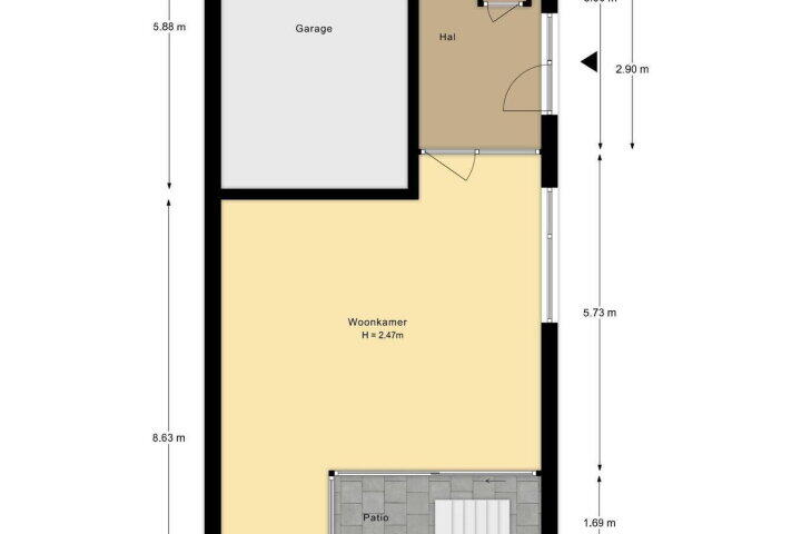 Plattegrond – Spoorbrughof 2, Apeldoorn