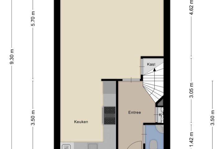 Plattegrond – Spoorhaven 11, Boskoop