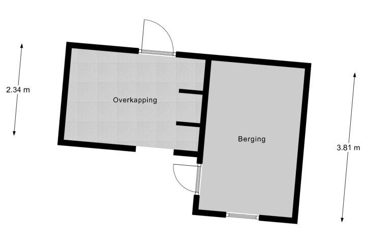 Plattegrond – Spoorstraat 12, Oost-Souburg