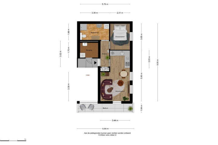 Plattegrond – Spoorstraat 13 C8, Breda