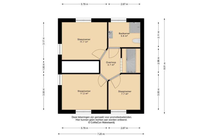 Plattegrond – Spoorstraat 29 A, Tienray