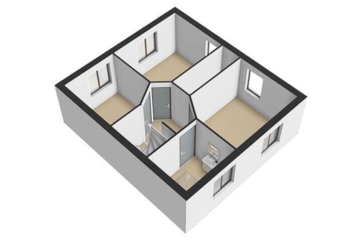Plattegrond – Spoorstraat 29 A, Tienray