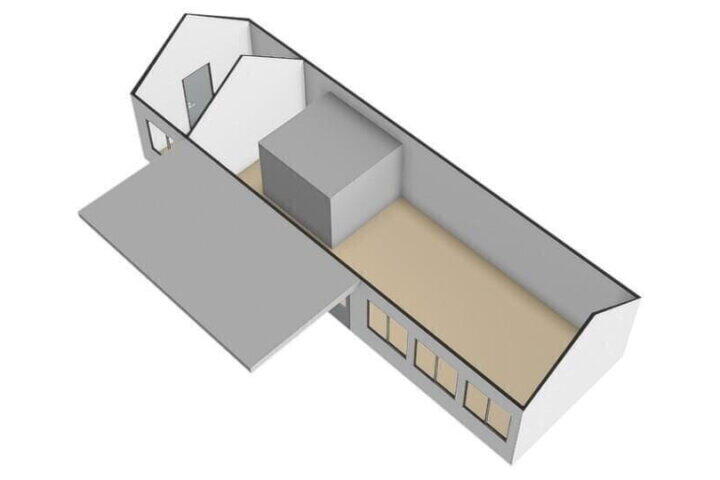 Plattegrond – Spoorstraat 29 A, Tienray