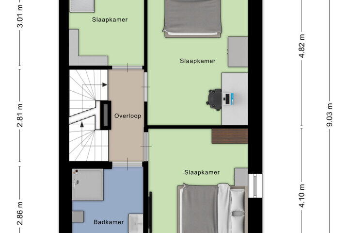 Plattegrond – Sportlaan 30, Bergen op Zoom