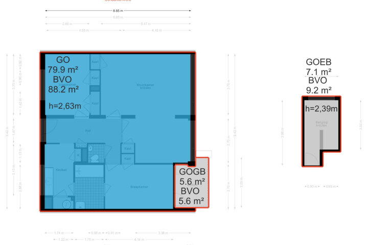 Plattegrond – Sportlaan 112, Amstelveen