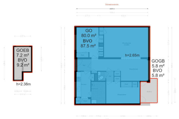 Plattegrond – Sportlaan 160, Amstelveen