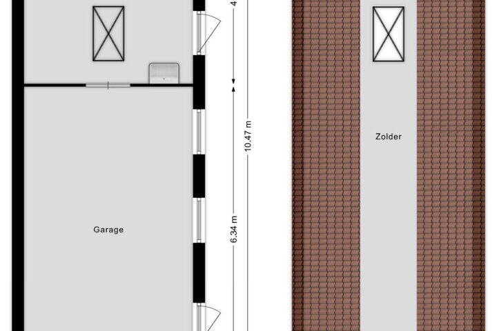 Plattegrond – Sportstraat 65, Roosendaal