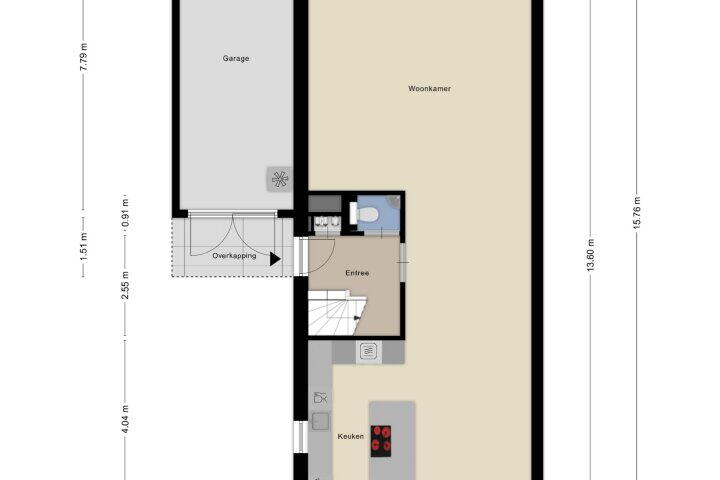Plattegrond – Springendal 11, Zeewolde