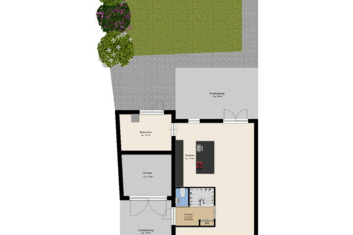 Plattegrond – Spurrie 12, Beilen