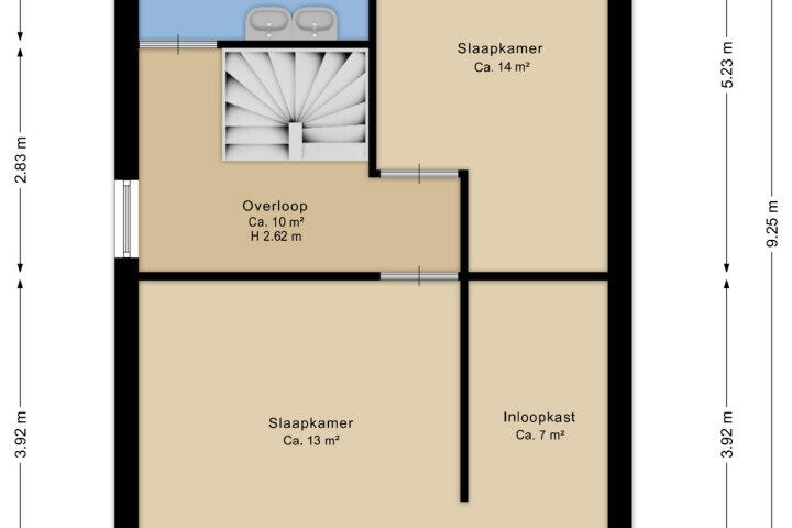 Plattegrond – Spurrie 12, Beilen
