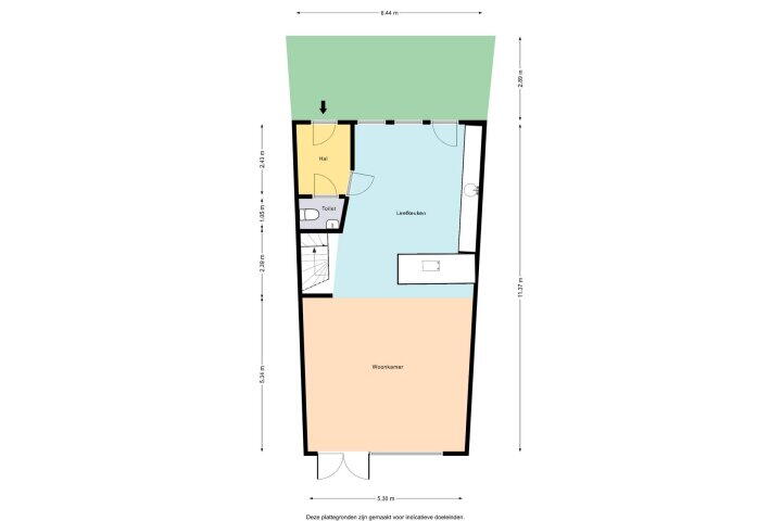 Plattegrond – Stadhouderlaan 214, Heerenveen