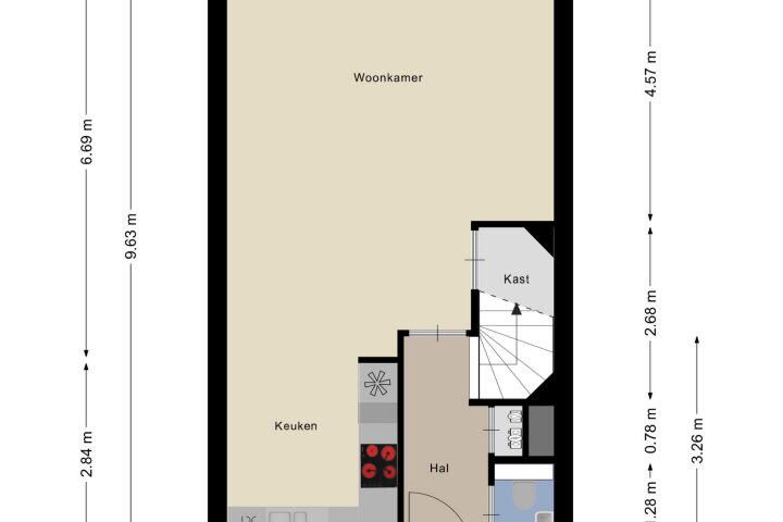 Plattegrond – Stadhoudersstraat 32, Maastricht
