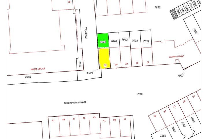 Plattegrond – Stadhoudersstraat 32, Maastricht