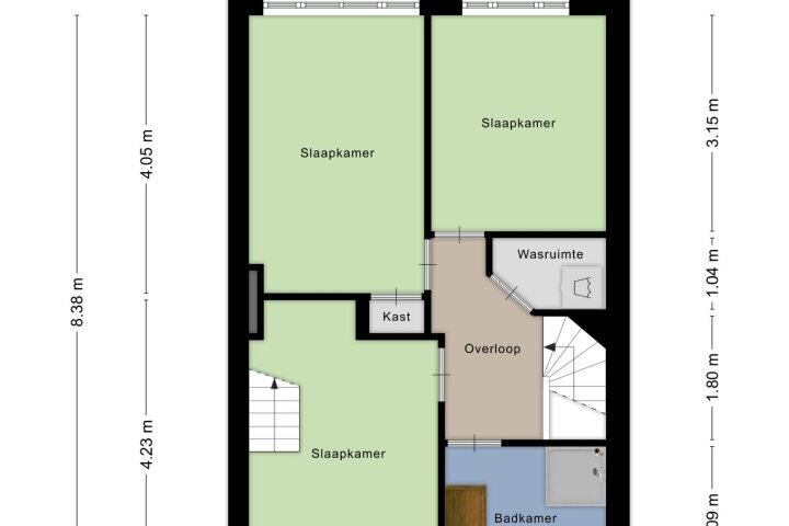 Plattegrond – St Adrianusstraat 23, Eindhoven