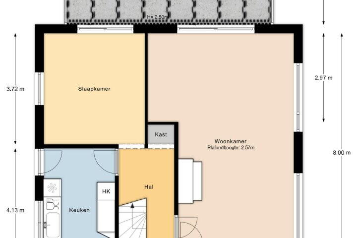Plattegrond – Stakenbergweg 166, Elspeet