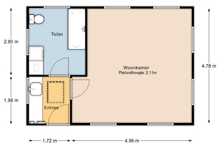 Plattegrond – Stakenbergweg 166, Elspeet