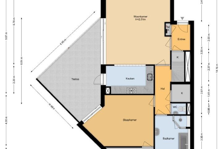 Plattegrond – Stan Laurelstrook 12, Zoetermeer