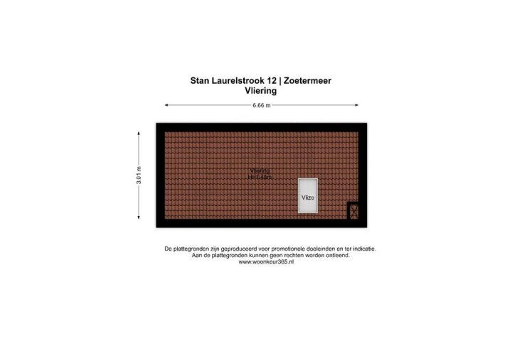 Plattegrond – Stan Laurelstrook 12, Zoetermeer