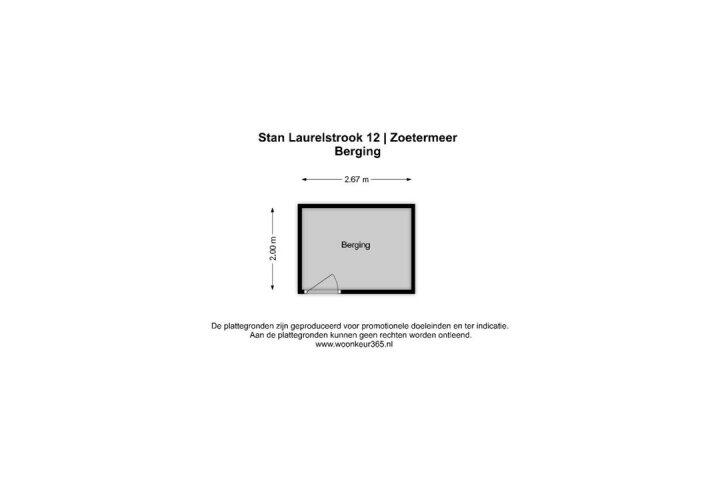 Plattegrond – Stan Laurelstrook 12, Zoetermeer