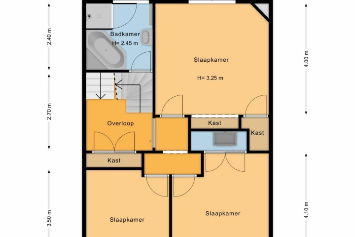 Plattegrond – St. Annastraat 73, Nijmegen