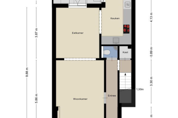 Plattegrond – St. Antonielaan 115, Arnhem