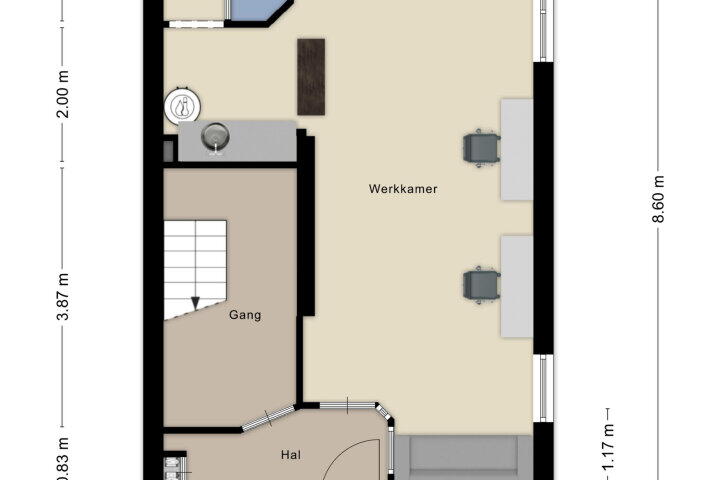 Plattegrond – St. Antoniusplein 7, Waalwijk