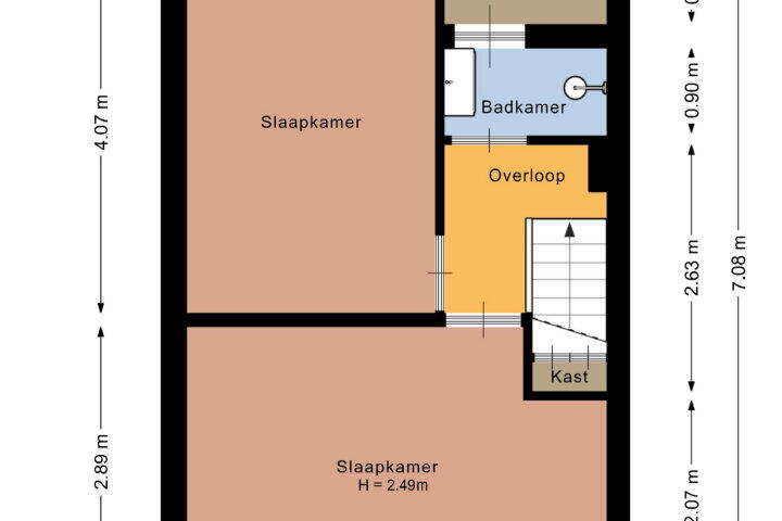Plattegrond – Staringstraat 29, Gouda
