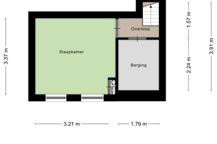 Plattegrond – Staringstraat 34, Arnhem