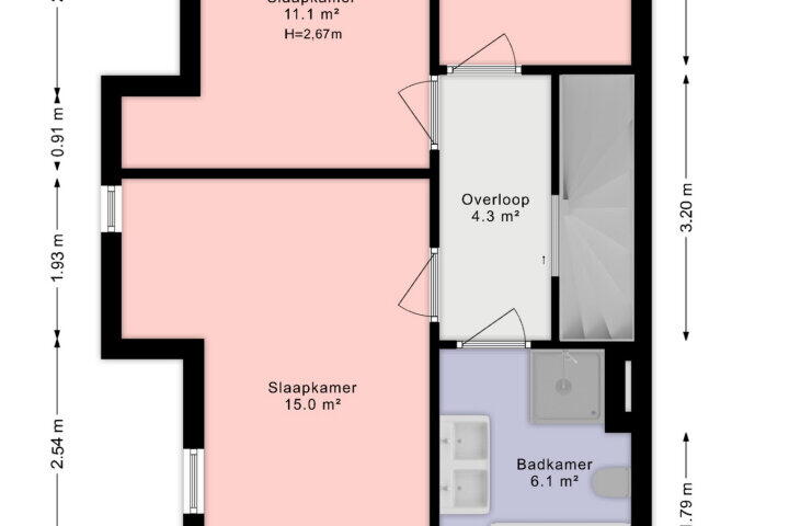 Plattegrond – Starnmeerstraat 37, Den Haag