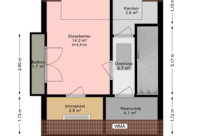 Plattegrond – Starnmeerstraat 37, Den Haag