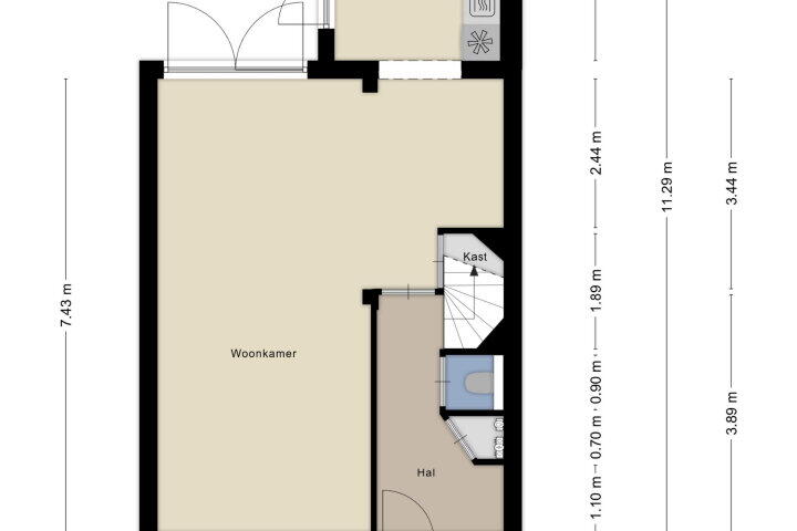 Plattegrond – Startvenseweg 53, Wijchen