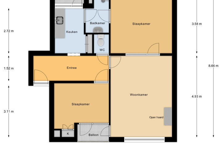 Plattegrond – Statensingel 7, Gouda