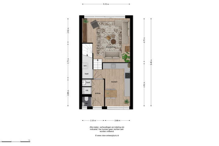 Plattegrond – Stationslaan 13, Breda