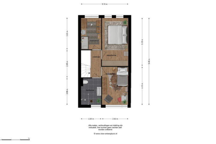 Plattegrond – Stationslaan 13, Breda