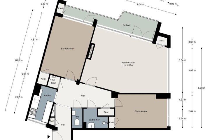 Plattegrond – Stationsplein 19, Hengelo