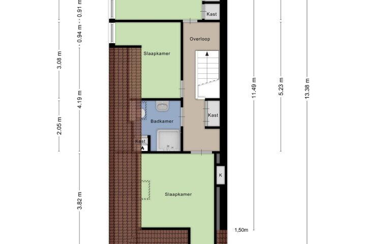 Plattegrond – Stationsstraat 10, Gieten