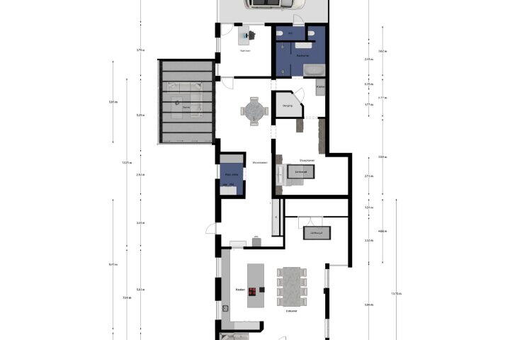Plattegrond – Stationsstraat 135, Hegelsom