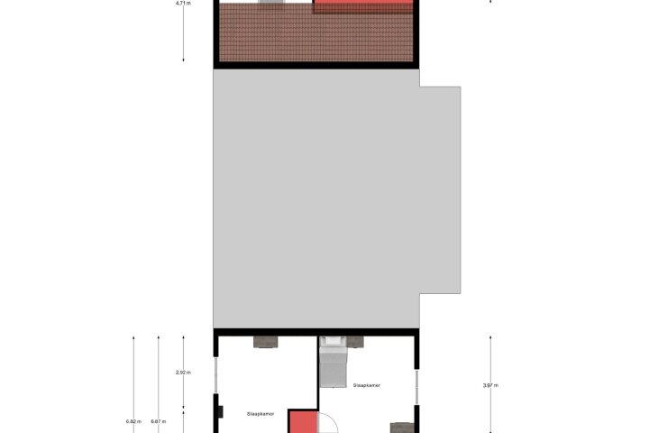 Plattegrond – Stationsstraat 135, Hegelsom