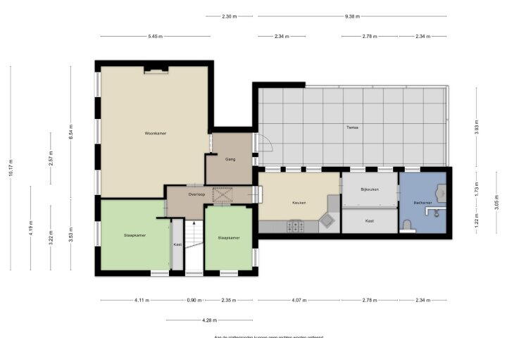Plattegrond – Stationsstraat 22, Gieten