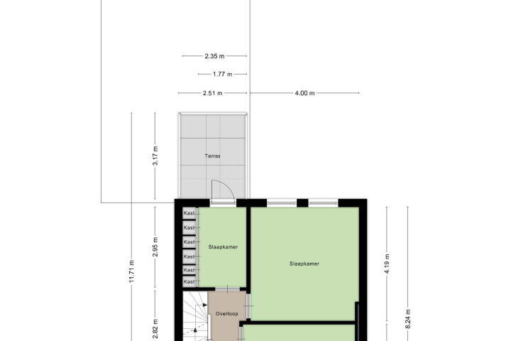 Plattegrond – Stationsstraat 67, Gronsveld