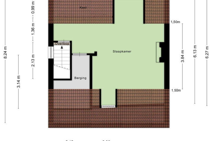 Plattegrond – Stationsstraat 67, Gronsveld